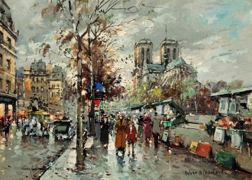 パリ Painting - AB ノートルダム レ ブキニスト パリ
